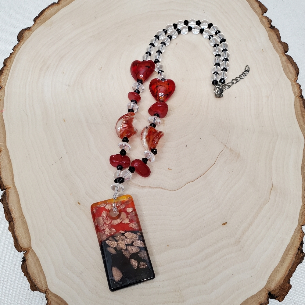 Eternal Flame Heart Necklace